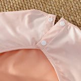 Home Kitchen Custom Bibs Baby Splice Color Baby Bib Waterproof Long Sleeve