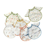 Printing Short Sleeve Baby Bib Toddler Apron Snap Button