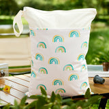 Reusable Diaper Organizer Large Waterproof Baby Wet Bag with Double Zipper