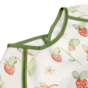 Printing Short Sleeve Baby Bib Toddler Apron Snap Button