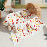 70%Bamboo 30%Cotton Baby Muslin Swaddle Blanket Wrap Gauze