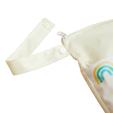 Reusable Diaper Organizer Large Waterproof Baby Wet Bag with Double Zipper
